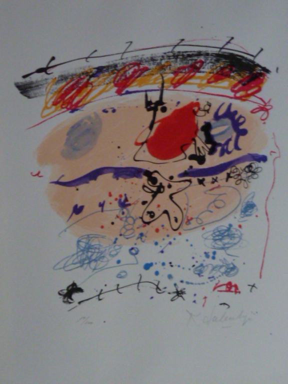 Kees Salentijn - zeefdruk - Abstract verkocht voor € 40!