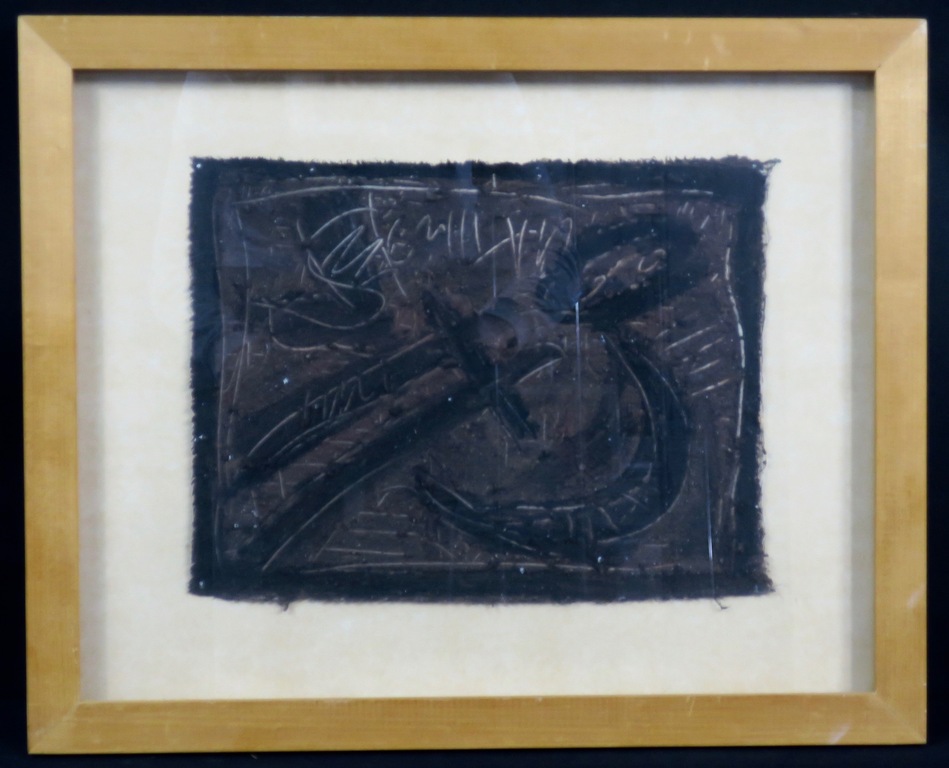 Johan Claassen: Gemengde techniek op doek, Tekens Beethoven's 10e - Ingelijst verkocht voor € 140!