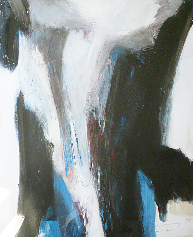 Monique de Lannoy - Gorges du Verdon, gemengde techniek (ingelijst, groot) verkocht voor € 40!