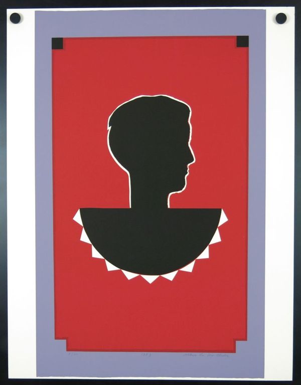 Albert van der Weide: Zeefdruk, Gezicht II kopen? Bied vanaf 1!