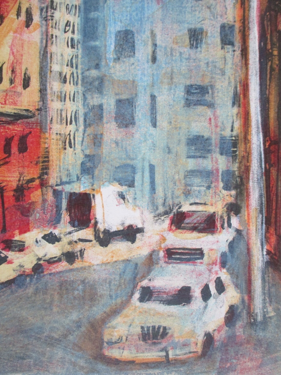 Jeroen Hermkens, litho New York Vanderbilt Avenue 1995 kopen? Bied vanaf 100!