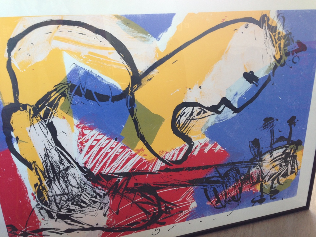 Zeer mooie grote zeefdruk van Herman Brood (incl. certificaat) verkocht voor € 500!