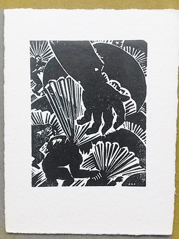 Frans Masereel, houtsnede, Fallschirme,1949 kopen? Bied vanaf 55!