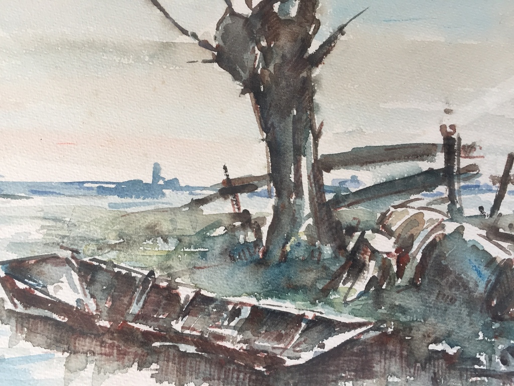 Jan Hendriks aquarel  kopen? Bied vanaf 35!