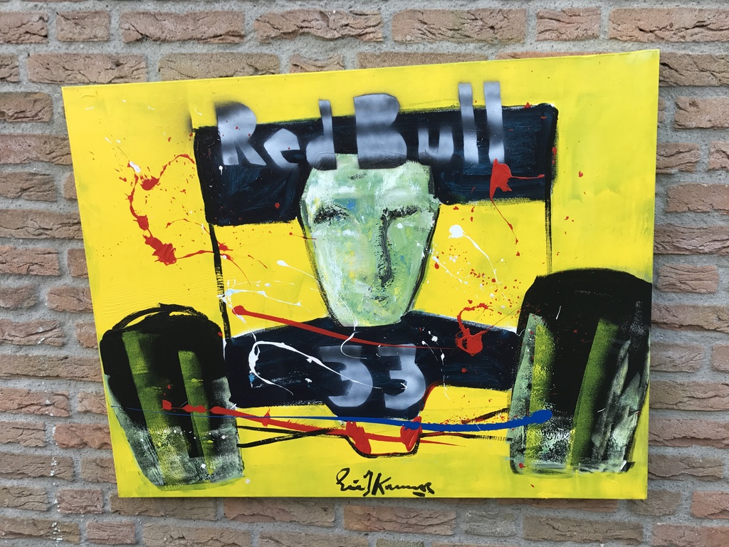 ERIC JAN KREMER ( Koopje ) Max Verstappen-3 D Doek-Gesigneerd ! kopen? Bied vanaf 149!