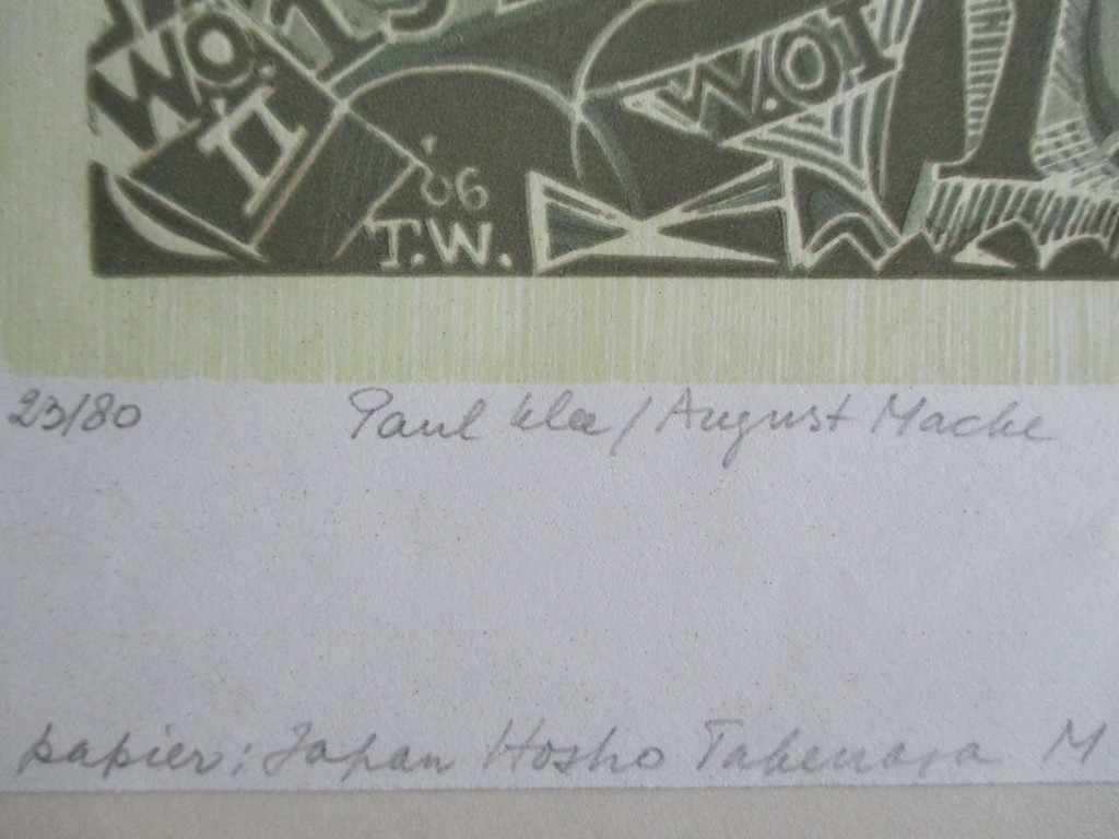 Toon Wegner, Linosnede, "Paul Klee/August Macke" 2006 kopen? Bied vanaf 15!