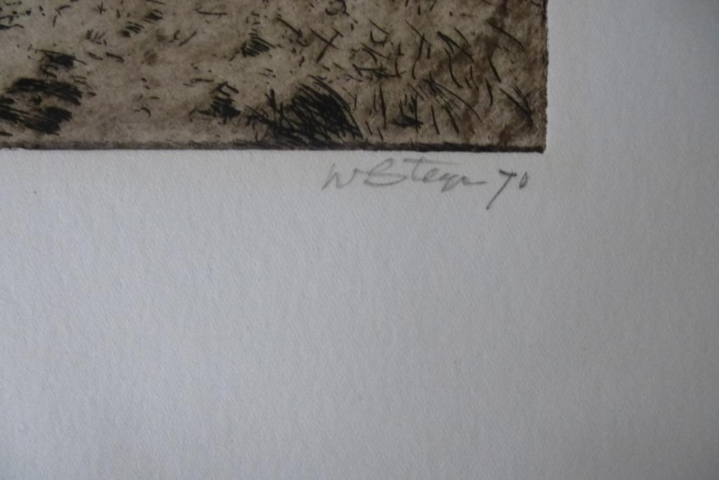 Wim Steijn - ets: Bomen 2 - 1971 kopen? Bied vanaf 35!