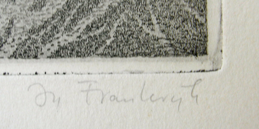 Henk van der Haar, ets: In Frankrijk kopen? Bied vanaf 40!