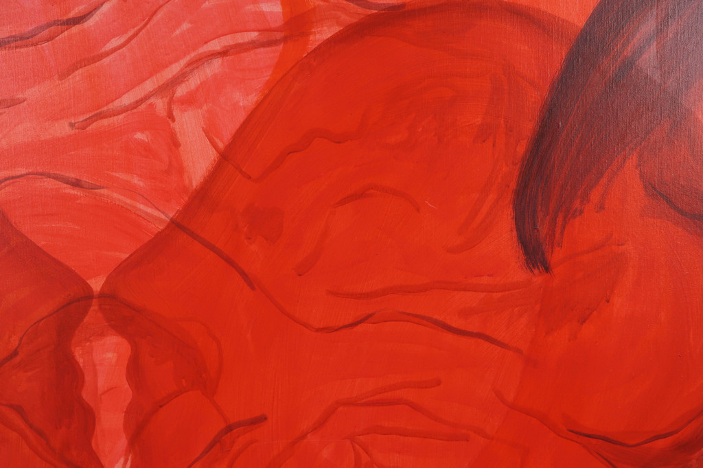 Peter van den Akker: Acryl op doek, Roses are red - Ingelijst (Zeer groot) kopen? Bied vanaf 250!