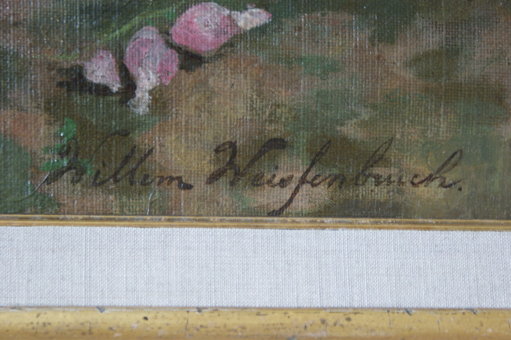 Willem Johannes Weissenbruch (1864-1941)  bloemen in vaas kopen? Bied vanaf 1500!