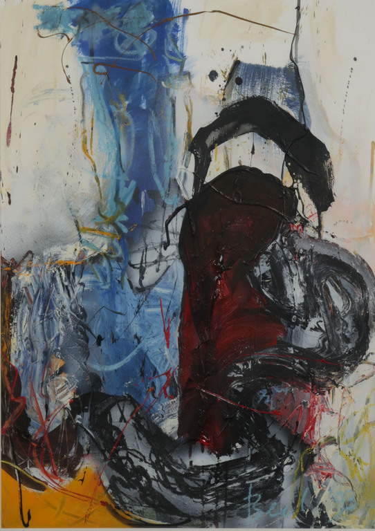 Bert Smidt: Gemengde techniek op papier, Z.T. - Ingelijst kopen? Bied vanaf 50!