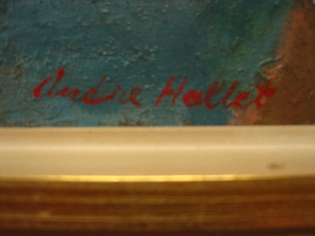 Andre Hallet (1890-1959) "stadsgezicht met gracht en boot" olieverf gesigneerd kopen? Bied vanaf 1!