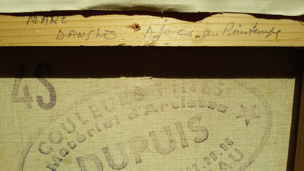 Franse school - Landschap in de lente, olieverf op doek (mooi ingelijst) kopen? Bied vanaf 1!