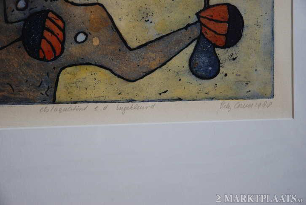 Lily Corver: Ets / Aquatint, communicatie kopen? Bied vanaf 30!