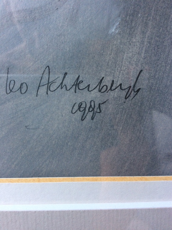 Geschilderd Portret van Leo Achterberg Nederlandse kunstschilder en beeldhouwer  kopen? Bied vanaf 1!