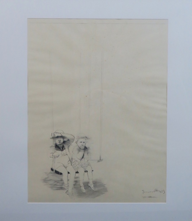 Jaap van der Pol: Tekening, 1942 Valkerveen - Ingelijst kopen? Bied vanaf 1!