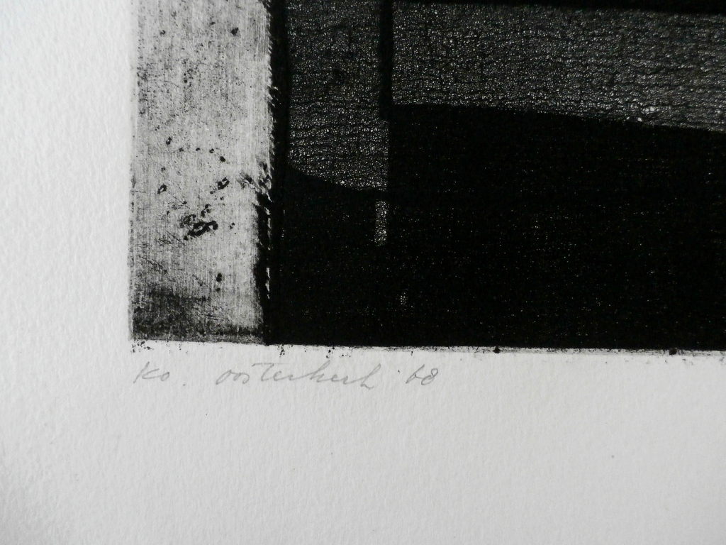 Ko Oosterkerk - Abstracte ets - 1968 kopen? Bied vanaf 50!