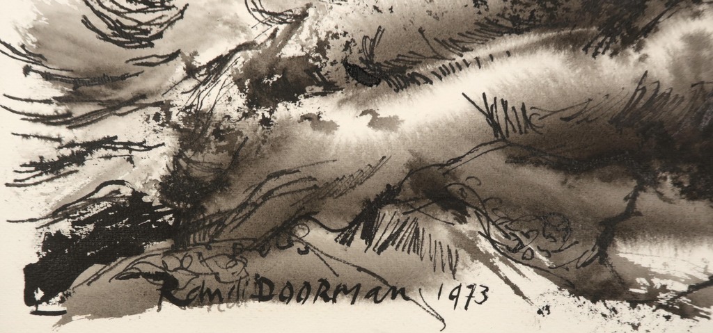 Randi Doorman: Aquarel en pentekening, Zonder titel kopen? Bied vanaf 1!