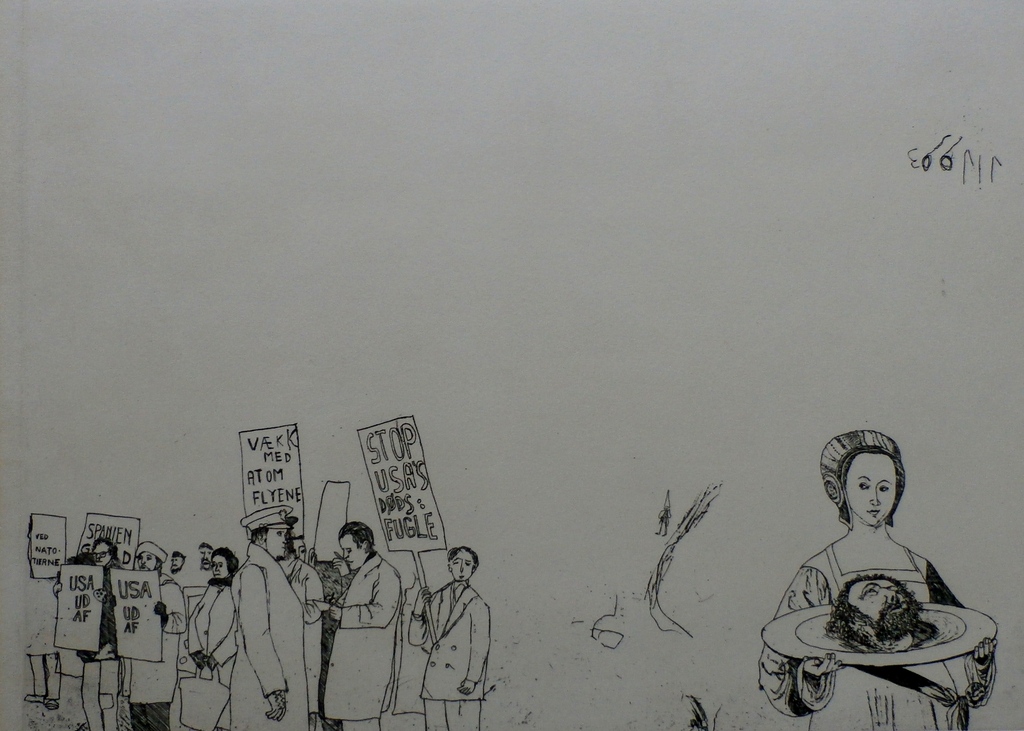 Sipke Huismans - ets: zijn is waargenomen worden - 1968 verkocht voor € 49!