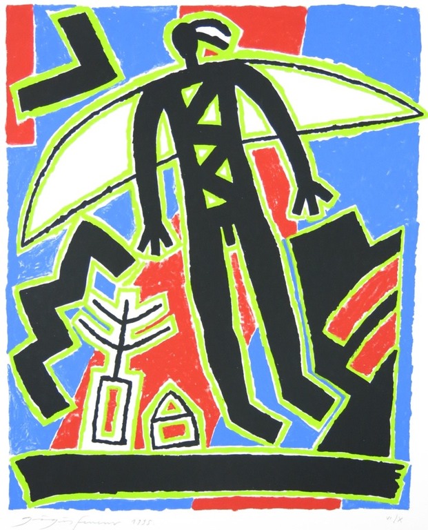 Ferenc Gogos: Zeefdruk, Engel kopen? Bied vanaf 40!