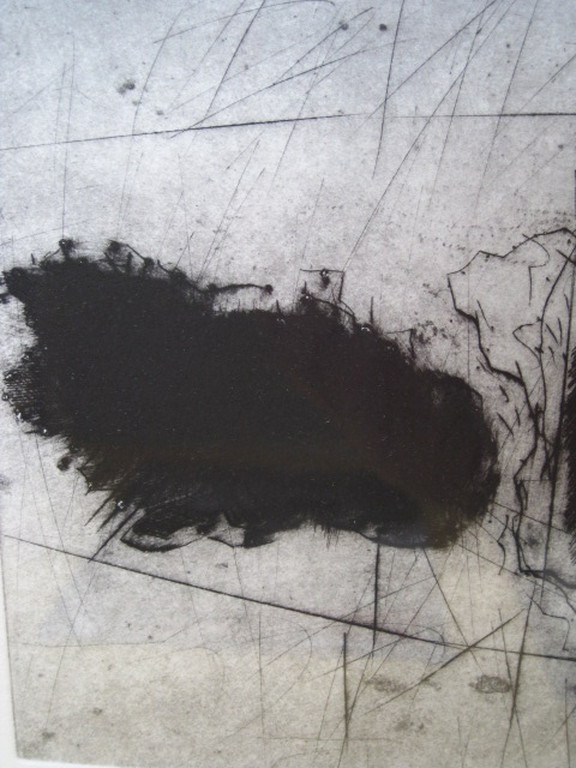 Karakteristieke ets uit de serie "Landschappelijk" van Ko Oosterkerk 1928-2012 kopen? Bied vanaf 1!