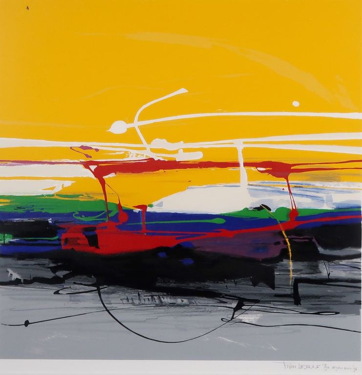 Frank Lejeune: Zeefdruk, Zonder titel - Ingelijst kopen? Bied vanaf 40!