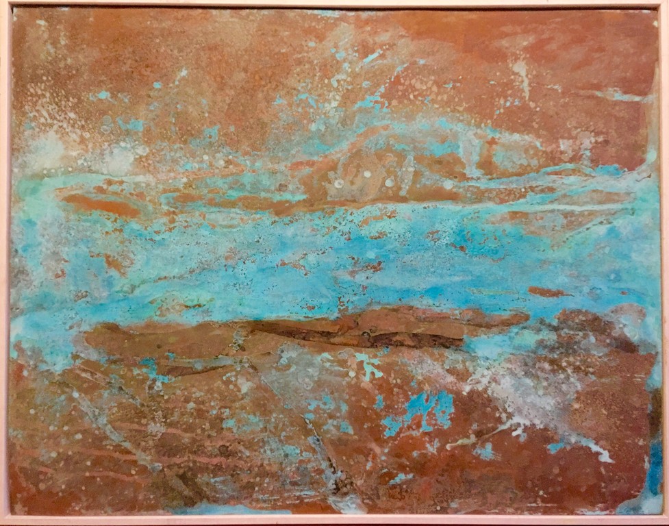 Viola Luhrman 'Landscape', materiaal koper, lijst white wash, 70 x 90, 2017 kopen? Bied vanaf 295!