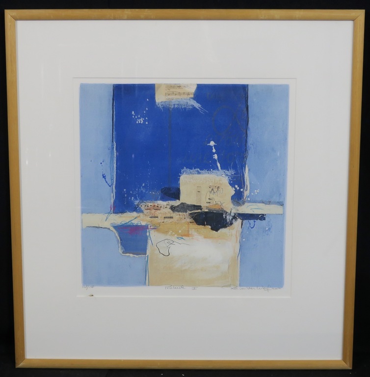 Ron van der Werf: Zeefdruk, Prelude I - Ingelijst verkocht voor € 35!