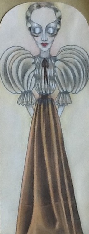 Leni Linthout, kleur tekening, filmster 30ger jaren kopen? Bied vanaf 1!