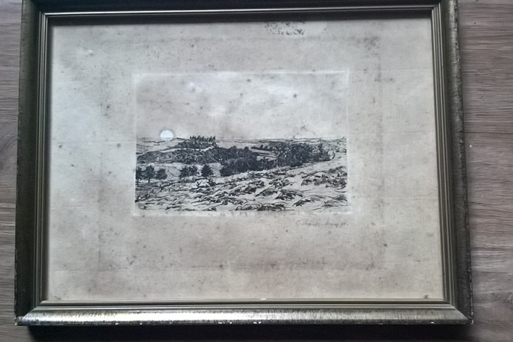 G Haverkamp, etsje, landschap kopen? Bied vanaf 5!