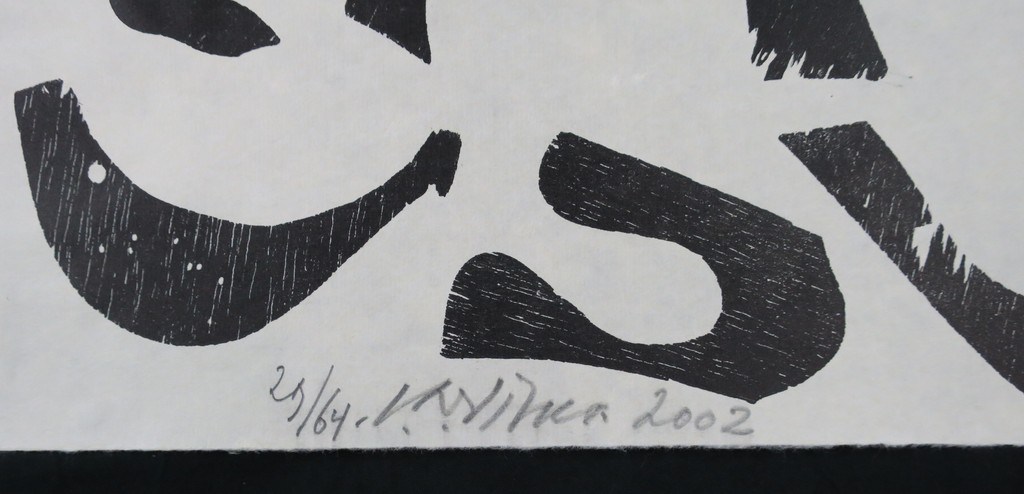 Carel Visser: Houtsnede op Japans papier, Z.T. (zwart) kopen? Bied vanaf 80!