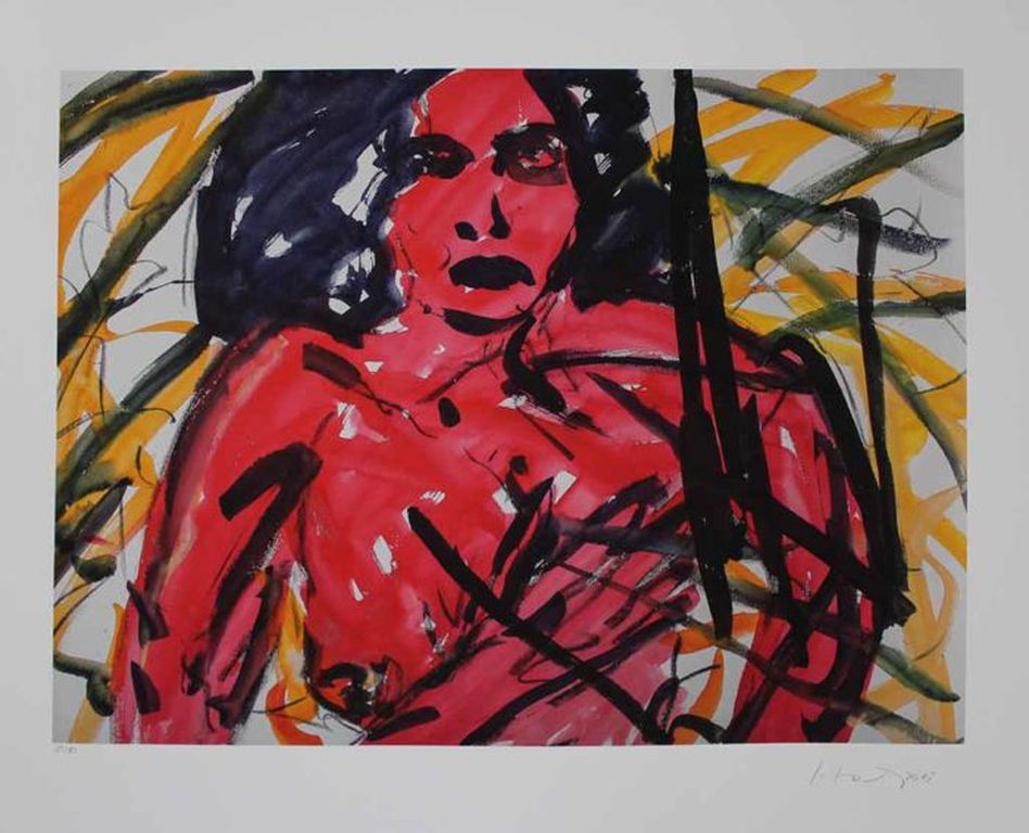 F. Hahn -Eddy Kisler- Grote giclee. Handgesigneerd..2015. Oplage 30 verkocht voor € 49!