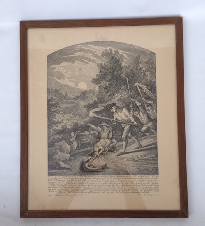 Ets - Johann Elias RIDINGER (Ulm 1698, Augsburg 1767) kopen? Bied vanaf 50!