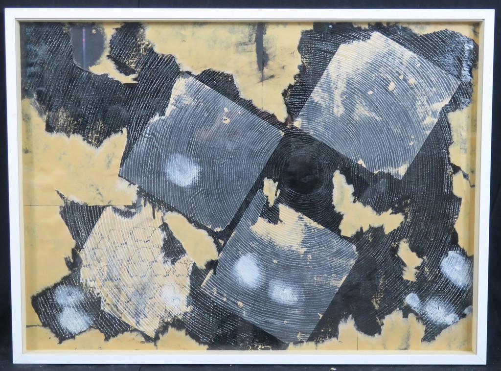 Ron Rooymans: Gemengde techniek, Kunst is onmogelijk - Ingelijst verkocht voor € 90!