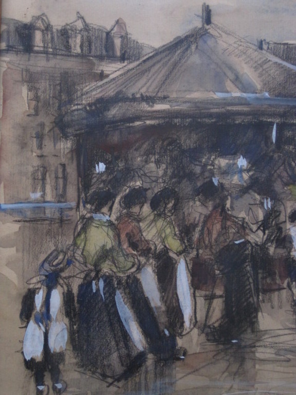 Mooie oude aquarel "Kermis op Oostenburgereiland Amsterdam" omstreeks 1900 kopen? Bied vanaf 1!