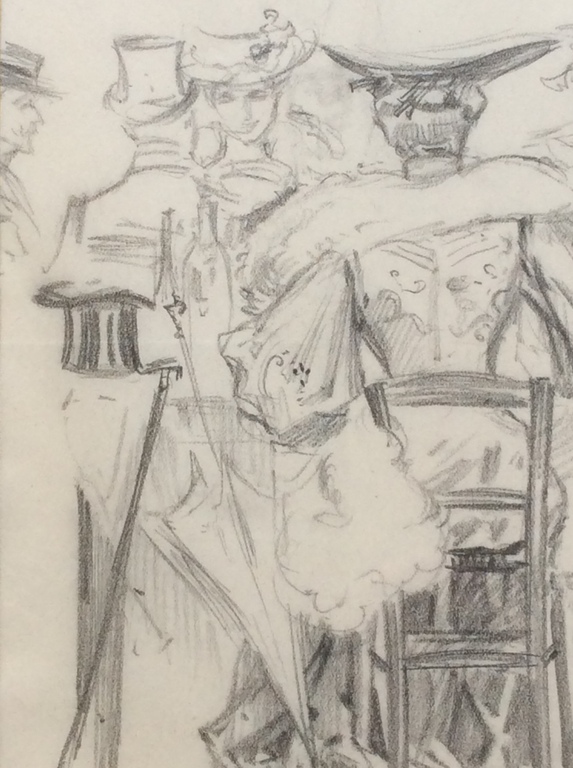 Maurice Feuillet 1873-1968    “Terras” verkocht voor € 145!
