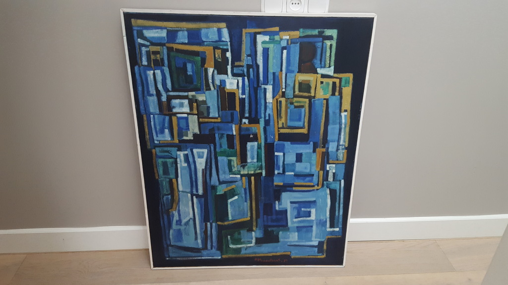 Piet Middelhoek - olieverf op doek, gesigneerd m.o. en gedateerd '70 kopen? Bied vanaf 229!