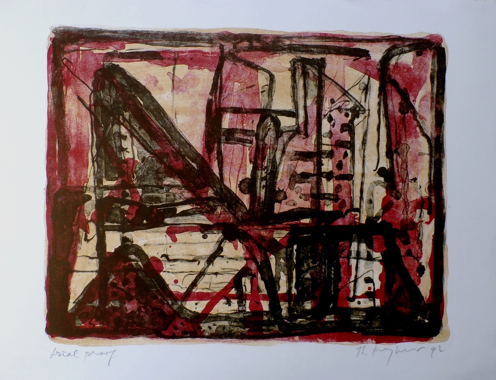 Theo Kuijpers, Kleurenlitho, handgesigneerd, 1992 kopen? Bied vanaf 60!