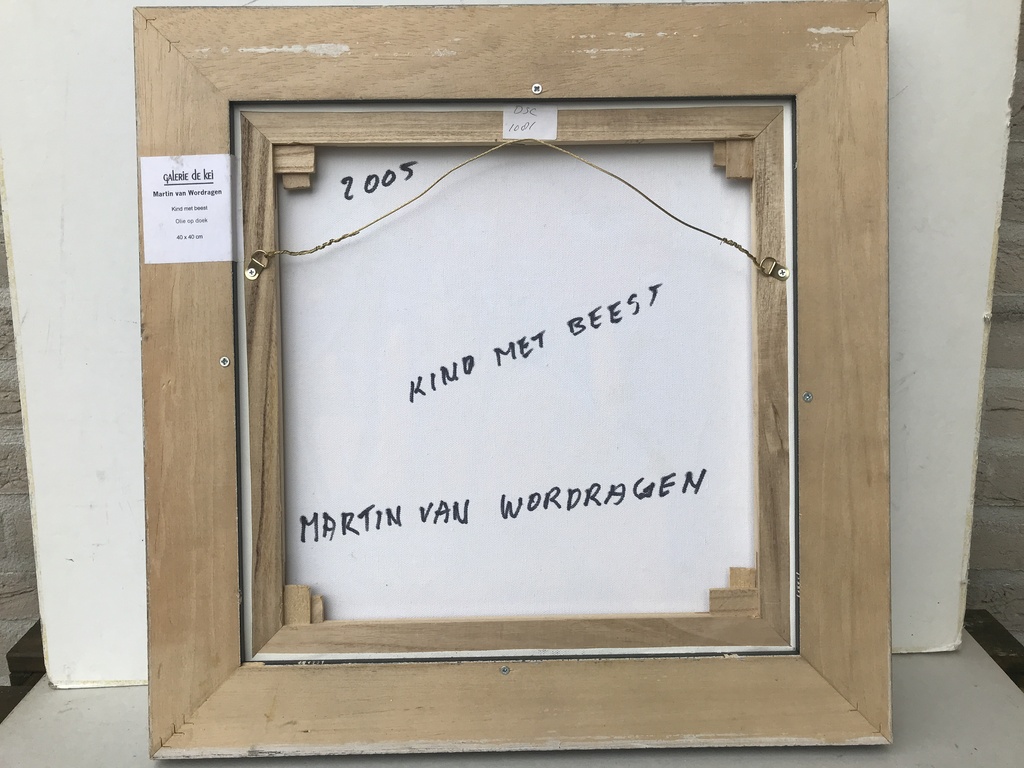 Martin van Wordragen: Schilderij, Kind met beest 2005 kopen? Bied vanaf 250!