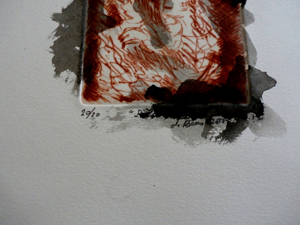 Jan de Beus - handingekleurde  ets (waterverf): Salome IV - 2000 kopen? Bied vanaf 55!