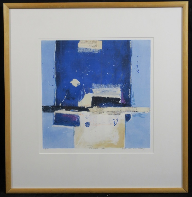 Ron van der Werf: Zeefdruk, Prelude II - Ingelijst kopen? Bied vanaf 35!