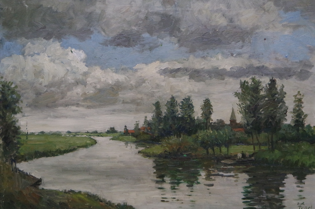 Bart Peizel (1887-1974) - olieverf op doek - dorpsgezicht kopen? Bied vanaf 195!