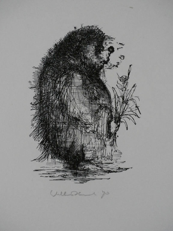 Dirkje Kuik - litho: Egel - 1970 verkocht voor € 71!