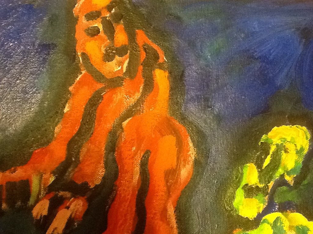 Jan Sierhuis: Olieverf op linnen, Vreemde figuren kopen? Bied vanaf 300!