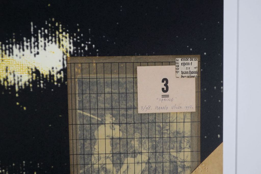 Harald Vlugt: Zeefdruk en collage, Spring kopen? Bied vanaf 35!