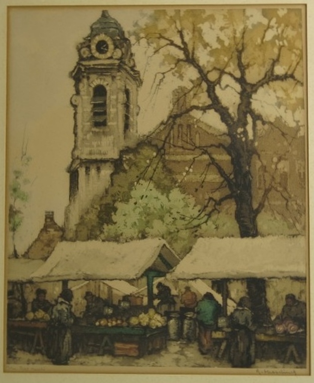Roger Hebbelinck: Aquatint, Petit Marche kopen? Bied vanaf 1!