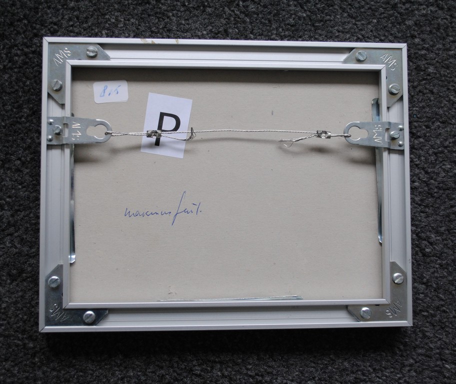 Marinus Fuit-orig. tekening 'Scheepskokers op promenade'-1993-ingelijst+boek kopen? Bied vanaf 125!