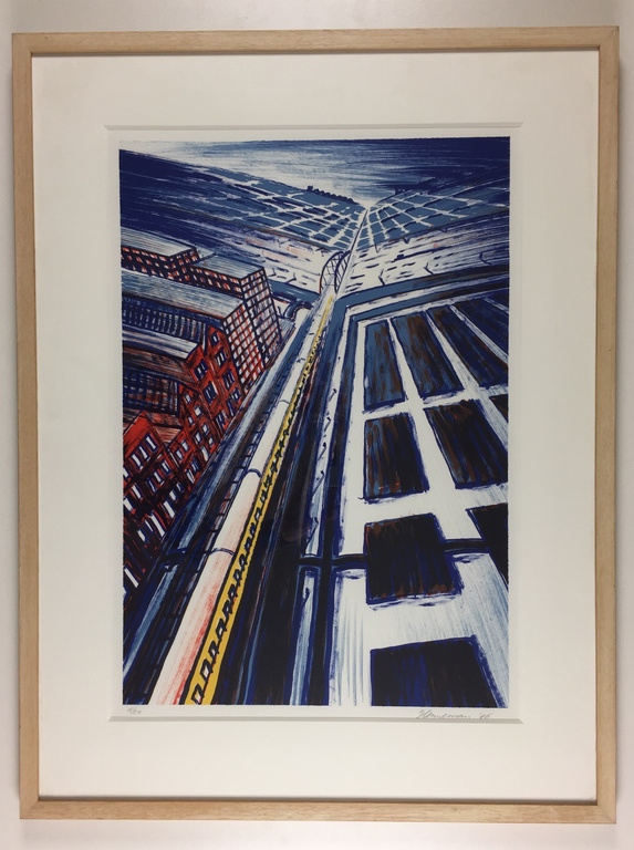 Jeroen Henneman, zeefdruk, 'Trein in landschap', 1996 kopen? Bied vanaf 249!