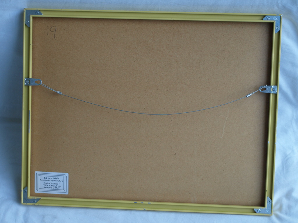 Daan Remmerts de Vries: Acryl en collage , Het leven is raar 1 – Ingelijst -1997 kopen? Bied vanaf 75!