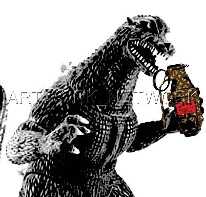 DEATH NYC "Godzilla" - n° A/P - Signed with COA (Edition Artist Proof) kopen? Bied vanaf 1!